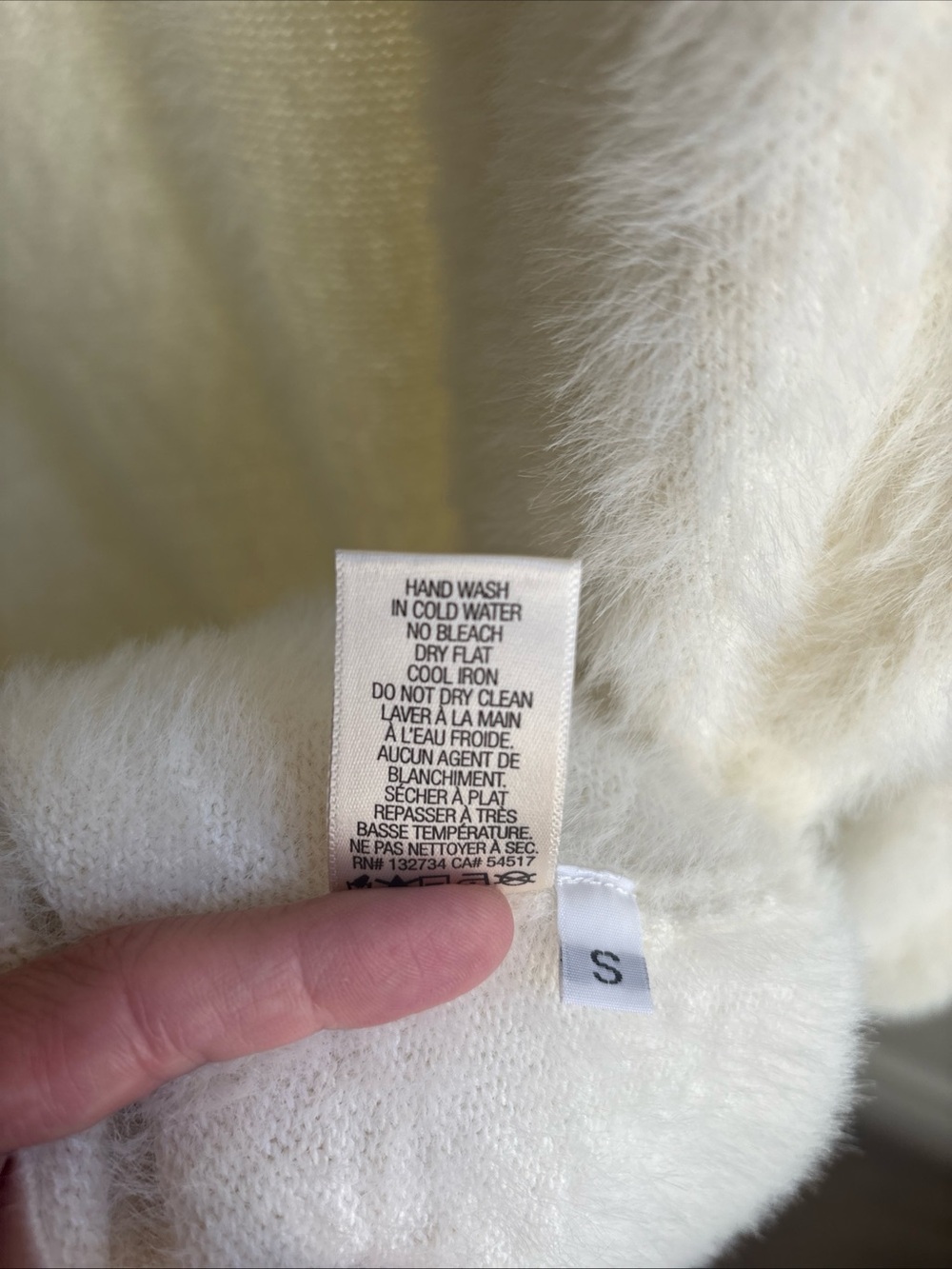 NWT Bella Dahl Cardicoat Long Duster Cardigan Fuzzy Cream Size Small - Picture 10 of 10
